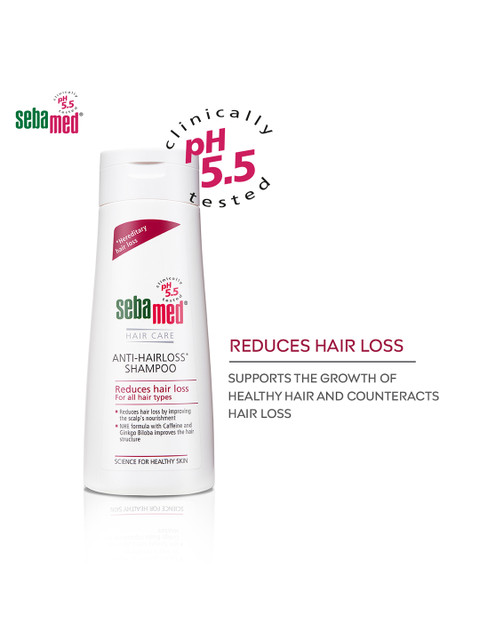 Sebamed Anti-Hairloss Shampoo - pH 5.5 - NHE Formula - Hair Loss Control - 200ml 1 Sebamed Anti-Hairloss Shampoo - pH 5.5 - NHE Formula - Hair Loss Control - 200ml
