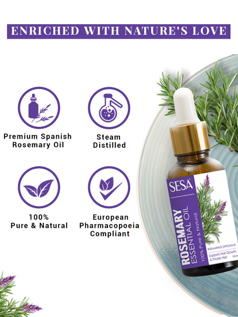 Sesa Rosemary Essential Oil - 30ml 4 Sesa Rosemary Essential Oil - 30ml