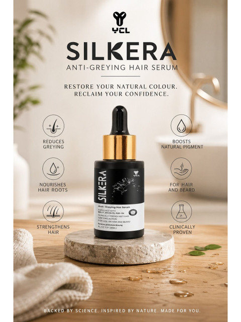 SILKERA Anti Greying Hair Serum For Hair & Beard - 30 ml 2 SILKERA Anti Greying Hair Serum For Hair & Beard - 30 ml