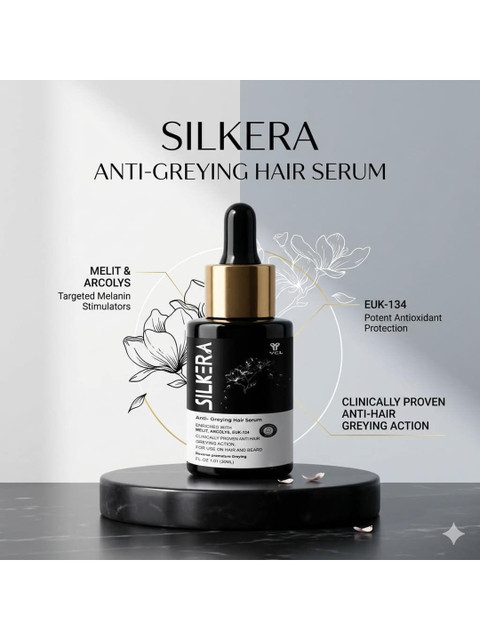 SILKERA Anti Greying Hair Serum For Hair & Beard - 30 ml 3 SILKERA Anti Greying Hair Serum For Hair & Beard - 30 ml