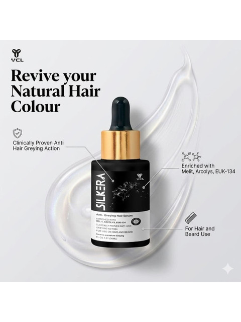 SILKERA Anti Greying Hair Serum For Hair & Beard - 30 ml 4 SILKERA Anti Greying Hair Serum For Hair & Beard - 30 ml