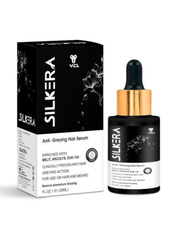 SILKERA Anti Greying Hair Serum For Hair & Beard - 30 ml