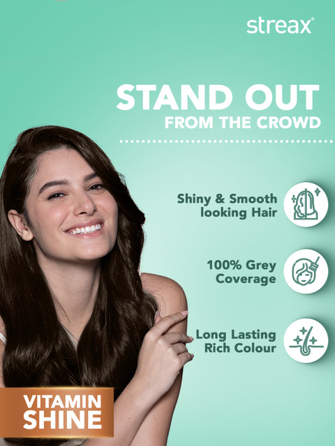 Streax Ammonia Free Cream Hair Colour 140ml - Golden Brown 4.3 4 Streax Ammonia Free Cream Hair Colour 140ml - Golden Brown 4.3