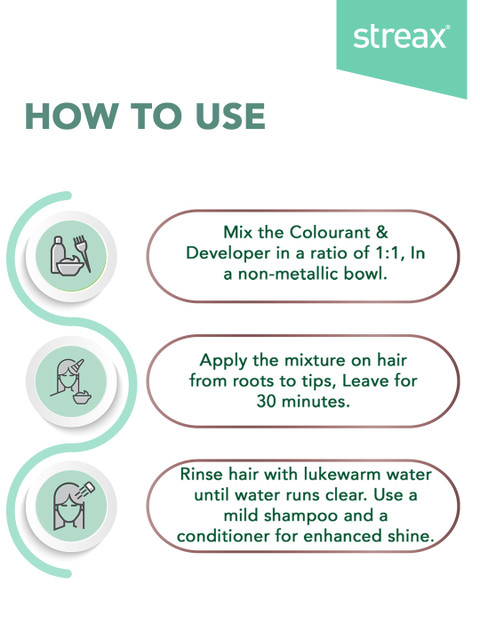 Streax Ammonia Free Cream Hair Colour 140ml - Golden Brown 4.3 6 Streax Ammonia Free Cream Hair Colour 140ml - Golden Brown 4.3