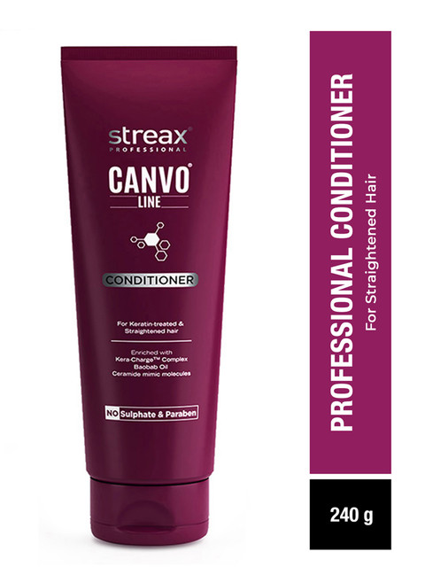 Streax Professional Canvoline Conditioner for Straightened Hair - 240 g 3 Streax Professional Canvoline Conditioner for Straightened Hair - 240 g