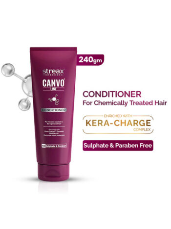 Streax Professional Canvoline Conditioner for Straightened Hair - 240 g