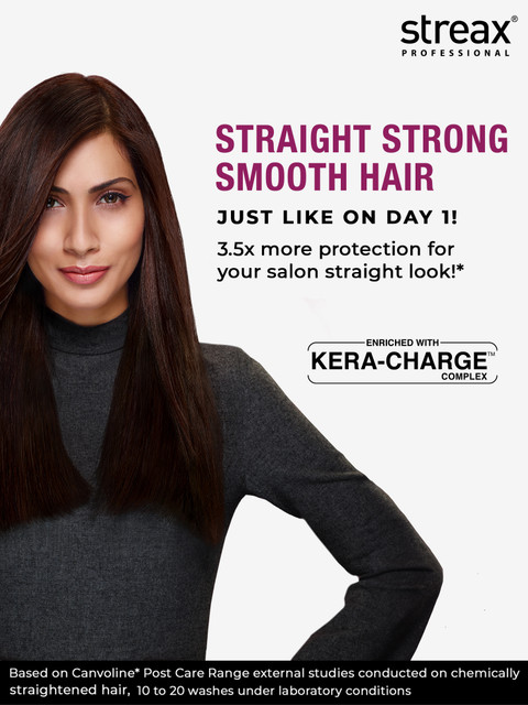 Streax Professional Canvoline Conditioner for Straightened Hair - 240 g 6 Streax Professional Canvoline Conditioner for Straightened Hair - 240 g