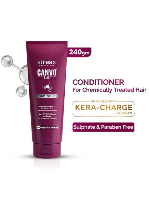 Streax Professional Canvoline Conditioner for Straightened Hair - 240 g 1 Streax Professional Canvoline Conditioner for Straightened Hair - 240 g