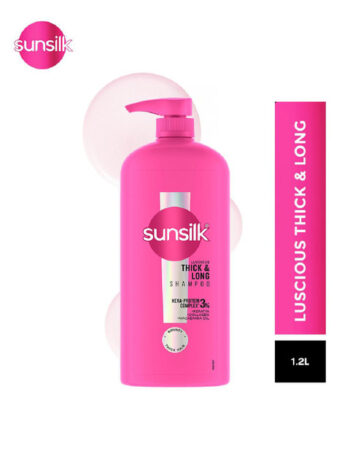 Sunsilk Luscious Thick & Long Shampoo with Keratin & Collagen - 1.2 L