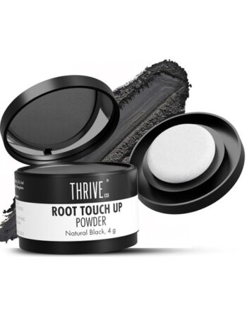 Thriveco Root Touch Up Powder to Cover Greys & Bald Spots 4 g - Natural Black