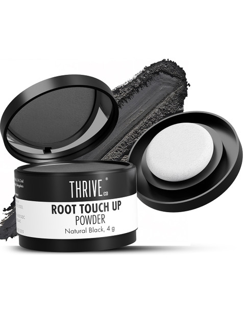 Thriveco Root Touch Up Powder to Cover Greys & Bald Spots 4 g - Natural Black 1 Thriveco Root Touch Up Powder to Cover Greys & Bald Spots 4 g - Natural Black
