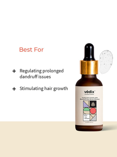 VEDIX Ayurvedic Pratiti Hair Growth with Dandruff Care Serum 3 VEDIX Ayurvedic Pratiti Hair Growth with Dandruff Care Serum